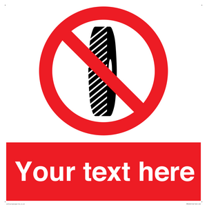 Custom Do Not Change Grinding Wheel Sign